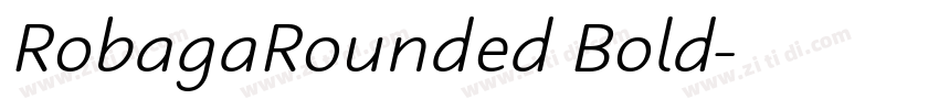 RobagaRounded Bold字体转换